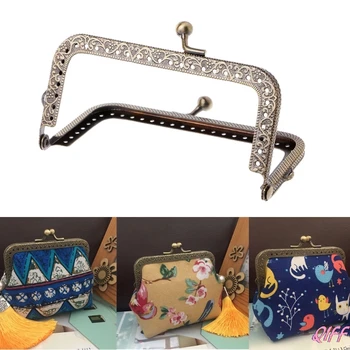 

1Pc DIY Purse Handbag Coins Bags Metal Kiss Clasp Lock Frame DIY Craft 10.5cm