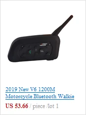 Новый 2 шт. V2-500 Bluetooth рация для мотоцикла 500 м говорящий диапазон и стерео музыка двухсторонняя беспроводная связь