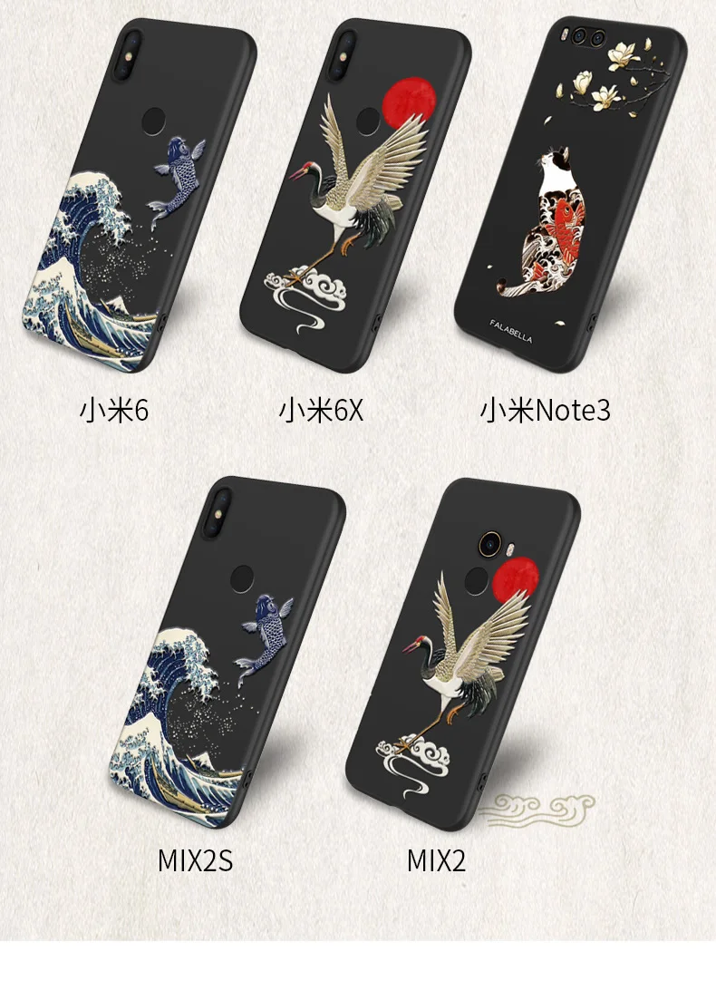 Противоударный силиконовый чехол для телефона Xiaomi Redmi Note 7 Pro Note7 Global cover с большим тисненым волном карпа 3D рельефный чехол