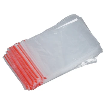 

100 pcs 12 cm x 8 cm Clear Seed Plant Reclosable Seal Bag Storage