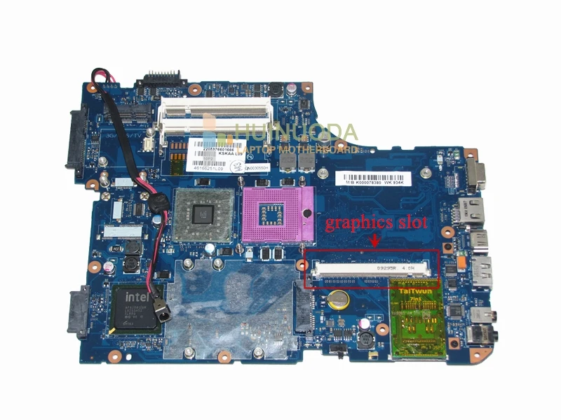 Материнская плата NOKOTION для ноутбука toshiba A500 Intel gm45 ddr2 с графическим слотом K000078380