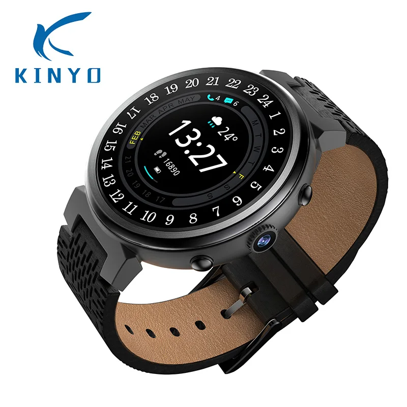 

2018 Smart Watch 1.3inch screen Waterproof Bluetooth4.0 WIFI GPS 2MP Camera 2GB RAM 16GB ROM Support navigation map smartwatch