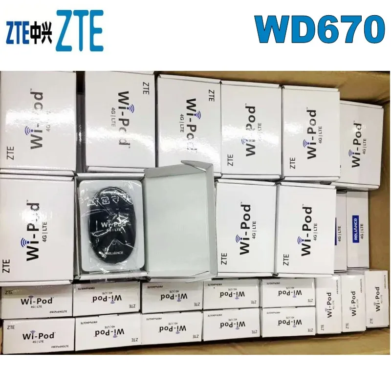 Маршрутизатор Hotspot zte WD670 4G LTE 850/1800/2300 МГц 31 Пользователь(США латинский евро