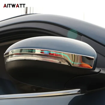 

AITWATT For Hyundai Tucson 2015-2017 Rear View Mirror Cover Trim Door Side Rearview Mirrors Protector ABS Chrome Car Accessories