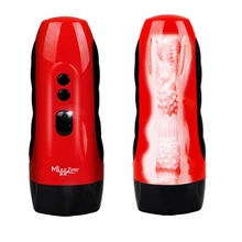 MizzZee Male Electric Masturbator Girls Realistic Vagina Artificial Pussy Vibrator Adult Sex Toys for Men,USB Charged 10 Speeds