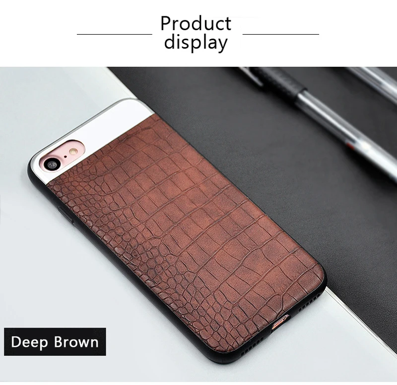 Kasatin Corrodie Pattern Leather Back Cover for iPhone 6 (8)