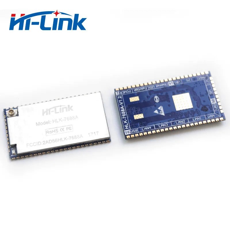 Бесплатная доставка 2 шт HLK 7688A модуль MT7688AN чипсет поддерживает Linux OpenWrt смарт