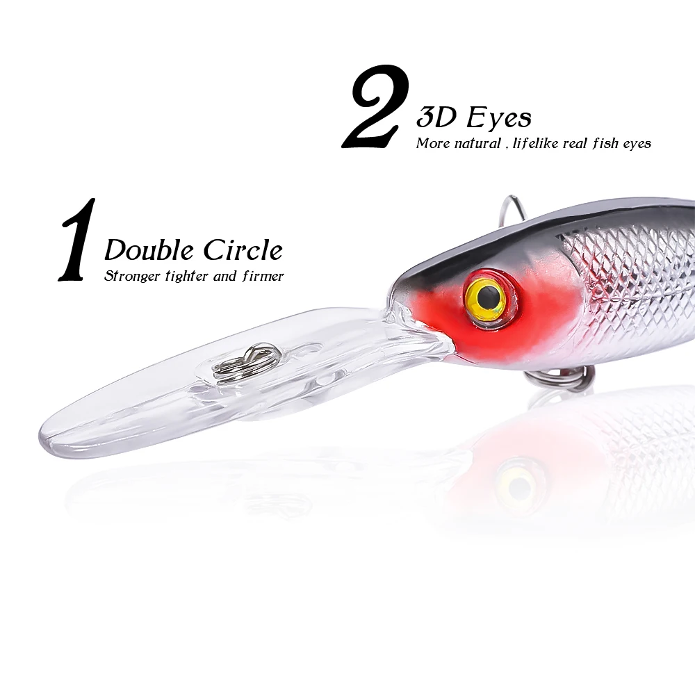 Pehce 1 قطعة 7.6g 101 مللي متر 7 ألوان الطعوم الثابت أسماك العائمة الصيد السحر الاصطناعي Crankbaits ل الكارب الصيد معالجة Isca Pesca Pehce 1 قطعة 7.6g 101 مللي متر 7 ألوان الطعوم الثابت أسماك العائمة الصيد السحر الاصطناعي Crankbaits ل الكارب الصيد معالجة Isca Pesca