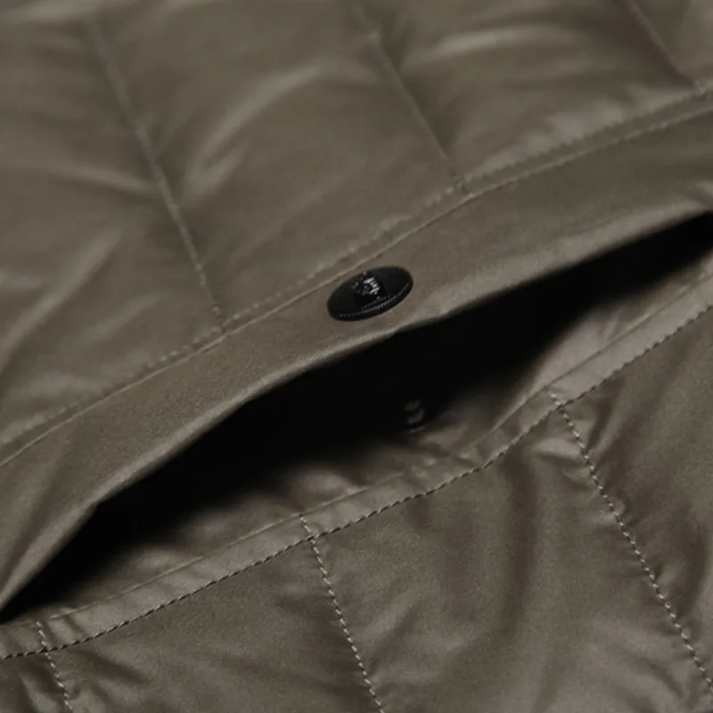 Мужская Толстая куртка на утином пуху, теплый белый пуховик, ультра тонкая пуховая одежда для мужчин, выбранный 3633
