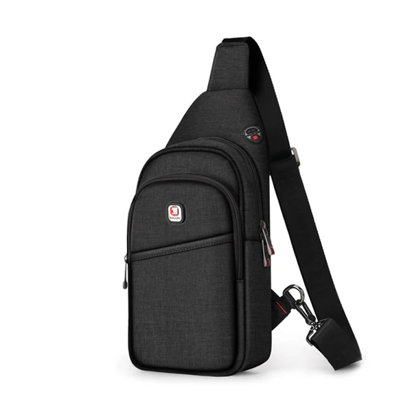 BALANG сумки через плечо для мужчин, сумка-мессенджер, нагрудная сумка, Повседневная сумка, водонепроницаемая нейлоновая сумка на одно плечо, сумка на ремне, Новая мода - Цвет: C10A-LinenBlackSmall