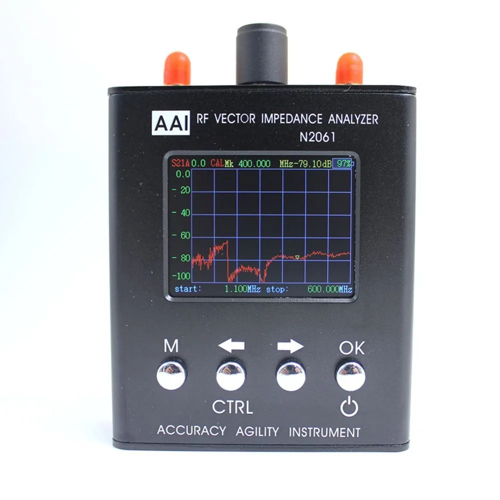 Модернизированная версия N2061SA Коротковолновая антенна анализатор Частотный диапазон 1,1 МГц~ 1300 МГц сопротивление/КСВ/s11 радио