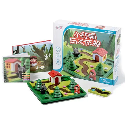 

New Set Board Role-playing Game Red Hat Wolf Parenting Puzzle Toy Logical Thinking Training Desktop Game Dropshipping 038