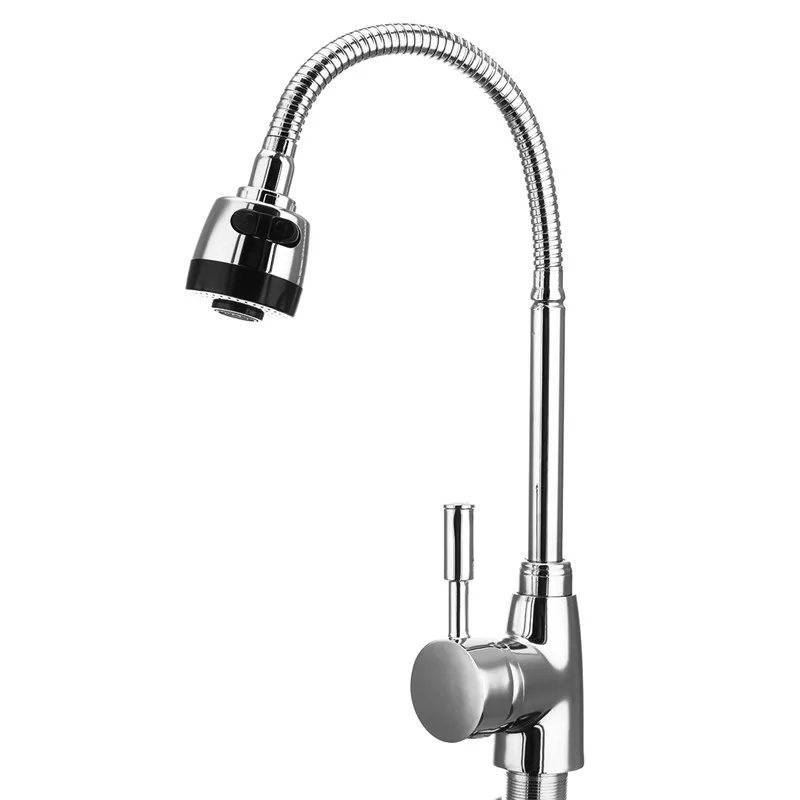 Kaufen Küche 360 Grad Drehbare Auslauf Einzigen Handgriff Waschbecken Becken Wasserhahn Einstellbar Solide Messing Pull Down Spray Mischbatterie Deck Montiert