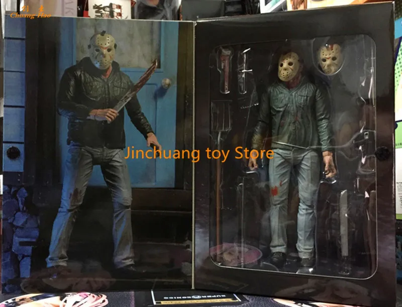 NECA Friday the 13th Part 3 3D Jason Voorhees PVC Action Figure Collectible Model Toy 18cm DE282 | Игрушки и хобби