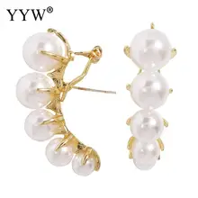 Жемчужные белые розовые фиолетовые Синие серебряные серьги-гвоздики модные ювелирные изделия для женщин супер предложение