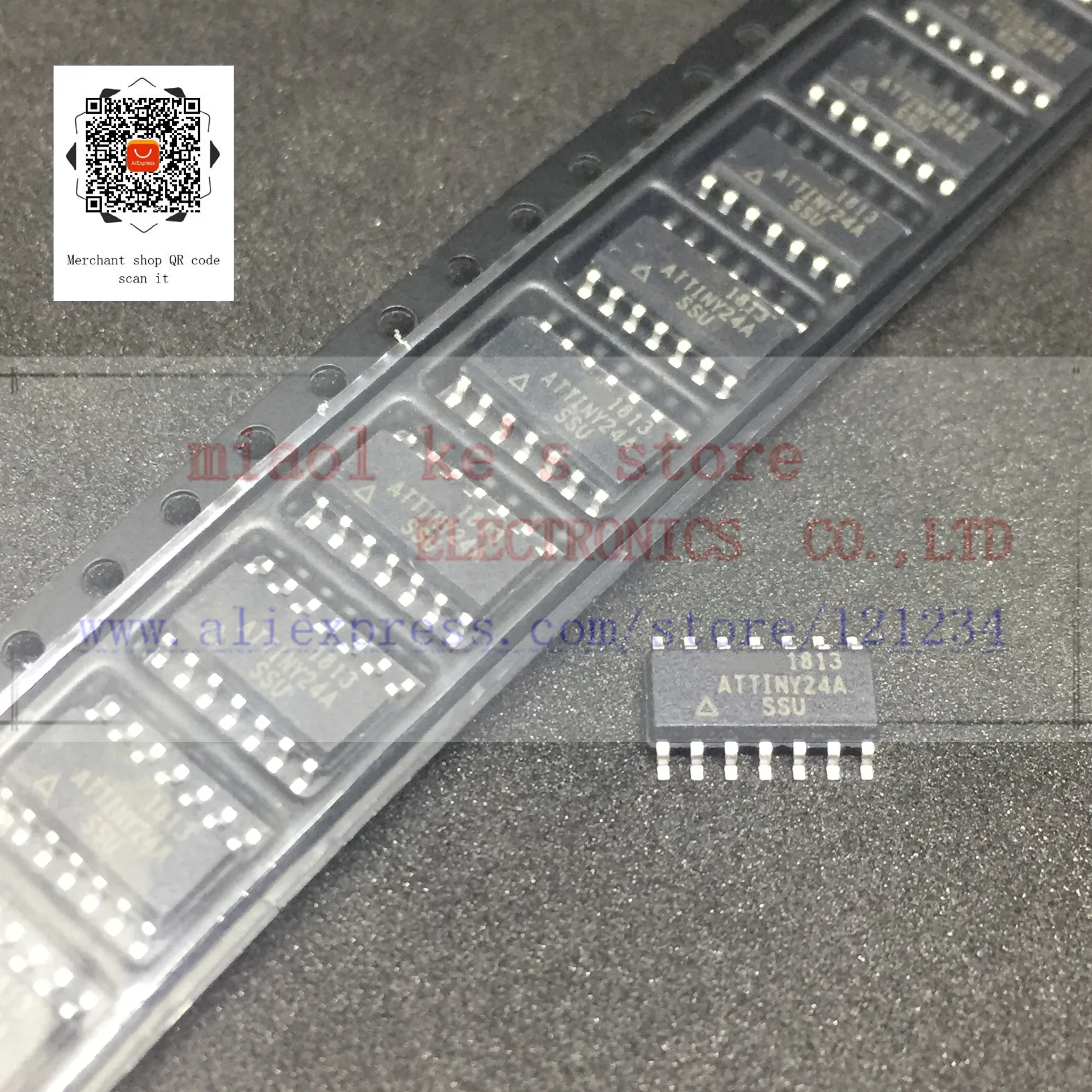 

[ 1pcs~5pcs/1lot ]100%New original;ATTINY24A-SSU ATTINY24A SSU ATTINY24 - IC MCU 8BIT 2KB FLASH 14SOIC