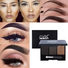 3 цвета, усилитель бровей, пудра, палитра теней, профессиональные, стойкие, легко носить, подравнивание глаз, макияж, тени для бровей