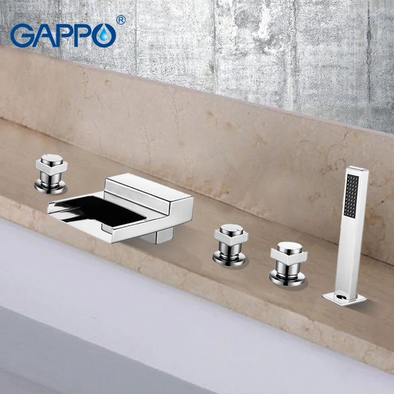 

GAPPO Bathtub Faucet chrome faucet taps mixer waterfall bathroom bathtub mixer shower faucet mixers deck mount