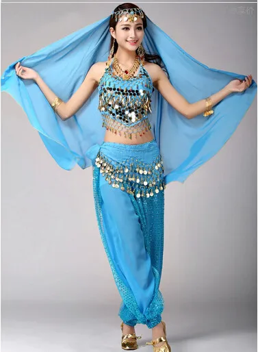 DB23610 Indian bollywood belly dance costumes-19