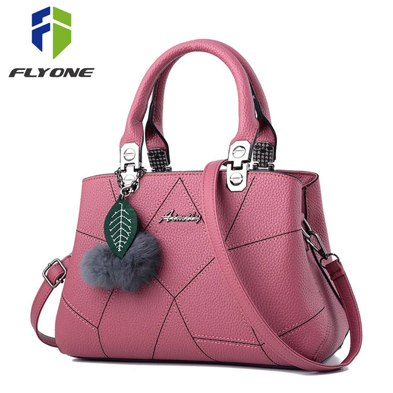 Nueva oferta de bolsos de piel sintética para mujer con parte de arriba de piel, bolso con para mujer, bolso de hombro para mujer, bandolera, bolso informal, de hombro| -