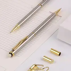 0,5 мм Коммерческая металлическая шариковая ручка механический карандаш автоматические ручки письма школьные принадлежности канцелярские
