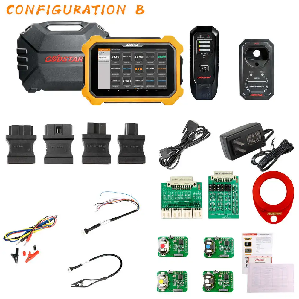 OBDSTAR X300 DP плюс автоматический ключ программист одометр коррекция EEPROM для Toyota ECU программирование умный ключ с P001 программист - Цвет: B Configuration