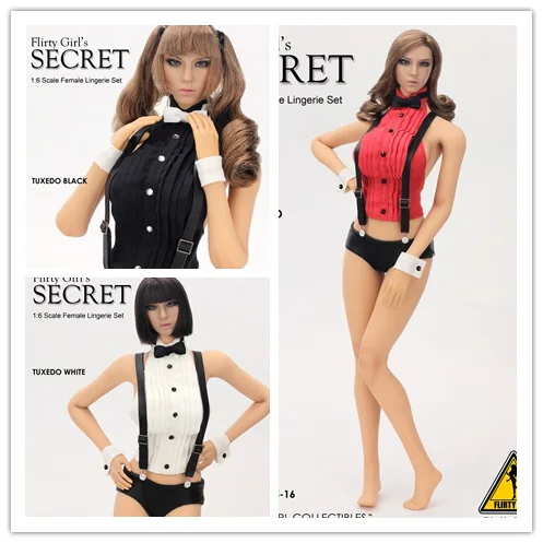 1/6 scale figure doll clothes with head for 12