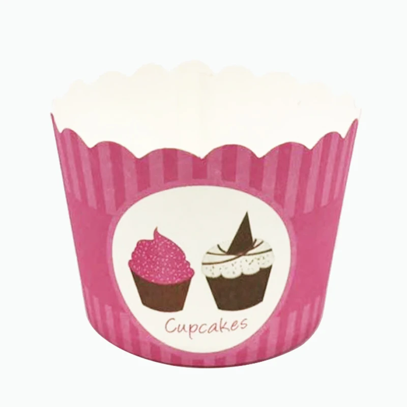 50 шт. розовые цветы сладкий Блум бумага кекс Лайнер выпечки инструмент Маффин чашки чехол вечерние лоток форма для торта на свадьбу День рождения вечеринка - Цвет: 8