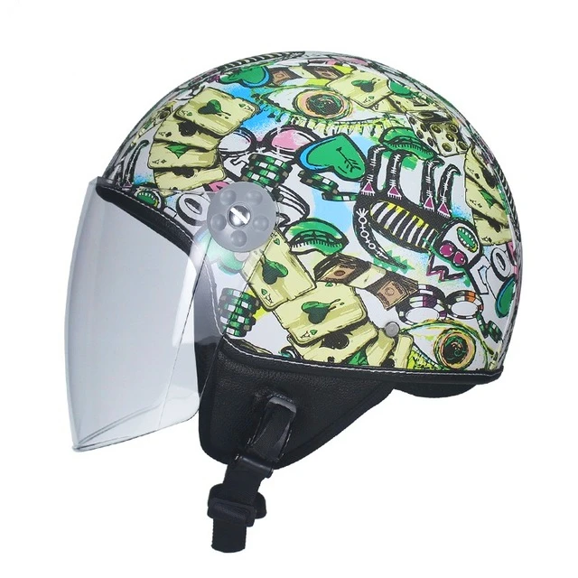 Винтажные внедорожные мотокросса для мужчин feminino мотоциклетный шлем Vespa casco capacete с открытым лицом capacetes motociclistas - Цвет: 24