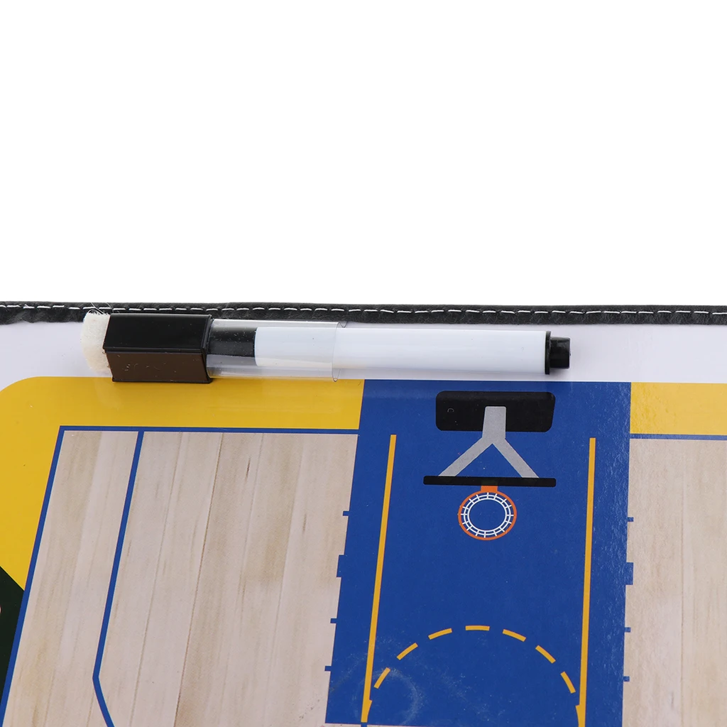 Magnetic Basketball Strategy Boards Durable Basketball Clipboard Foldable Basketball Training Marker Board
