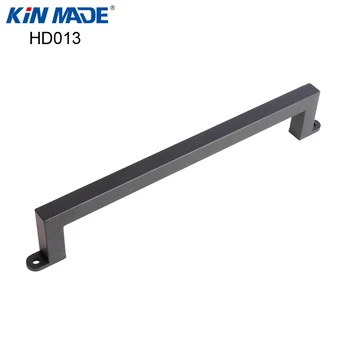 

KIN MADE Iron Black Square Barn Door Handle Powder Coated Wood Door Pull
