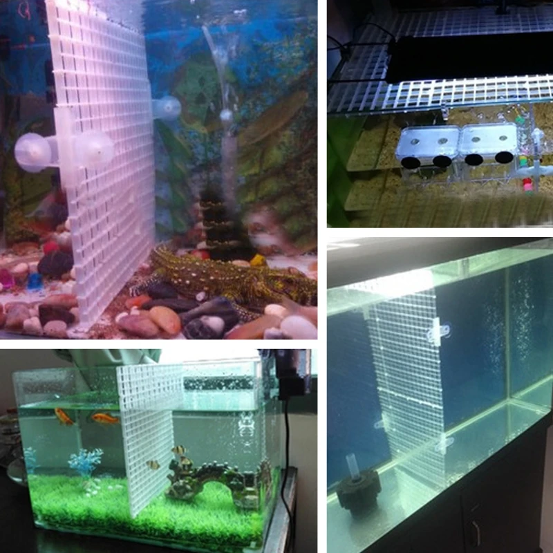 

New Arrival Aquarium Fish Tank Isolation Plate Divider Filter Patition Board Net Divider New