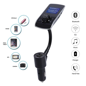 

1 pcs Wireless Car Bluetooth MP3 FM Transmitter FM Modulator HandsFree Car Kit for Universal Cars High Quality