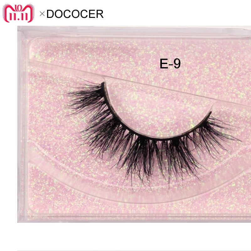 

Mink Lashes 3D mink 100% cruelty free handmade soft mink eyelashes Flexible makeup Natural false eyelashes E9
