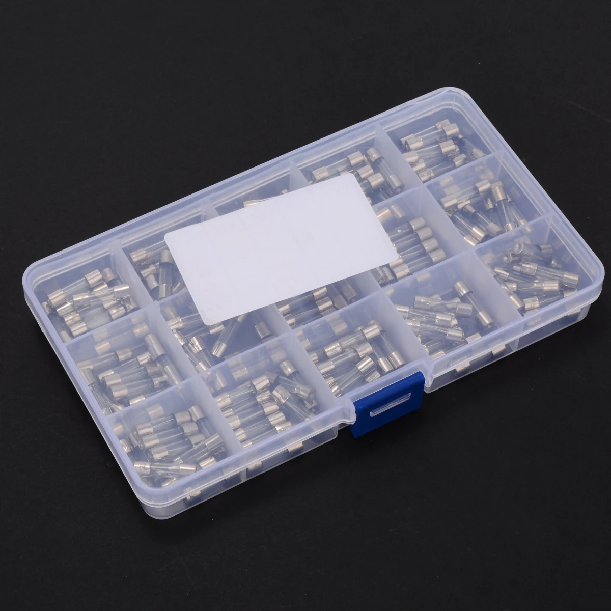 150Pcs Kit Fast-Blow Fuses 5x20mm 250V 0.1A-30A Quick Blow Glass Tube Fuse Assorted With Plastic Box