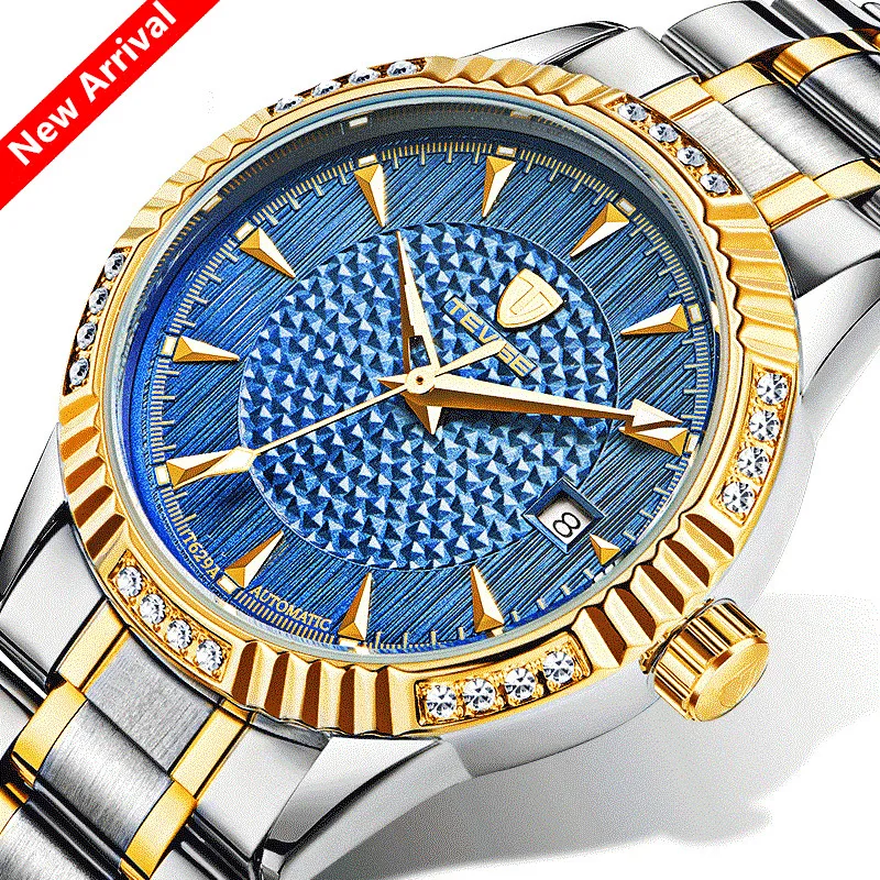 TEVISE ساعات آلية رجل الأعمال عارضة الماس ساعة رجل للماء التلقائي المعصم هدية مربع Relogio Masculino TEVISE ساعات آلية رجل الأعمال عارضة الماس ساعة رجل للماء التلقائي المعصم هدية مربع Relogio Masculino