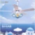 Смарт-потолочные вентиляторы с светильник s дистанционный пульт в спальню вентилятор лампа Nordic Ocean Стиль Гостиная вентилятор светильник - изображение