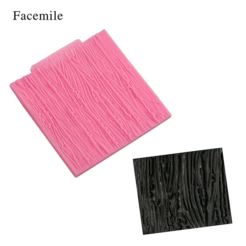 

1PCS Tree Bark Line Texture Stripe Fondant Cake Mold Food Grade Silicone Cake Mold for Kitchen Baking Decoration Tool