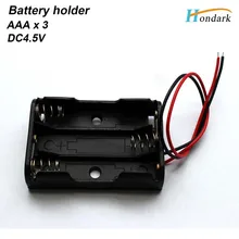 3xaaa или 3AAA или 3XLR3 держатель батареи/батареи Box/батарея 4.5 В UL1007 150 мм, 2000 шт. держатель батареи+ 2000 шт. DC разъем