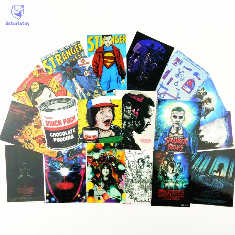 

18/pcs/1lot Stranger things little Eleven Funny Sticker Decal For Car Laptop Bicycle Motorcycle Notebook Waterproof Stickers