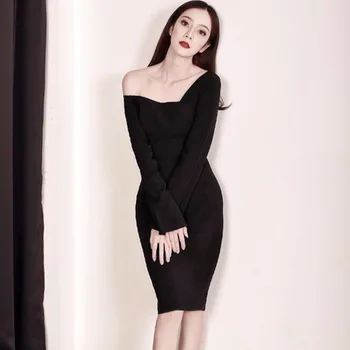 

New Style 2019 Summer Dress Elegant Spaghetti Strap Women Sleeveless High Quality Dresses Body con Wholesale