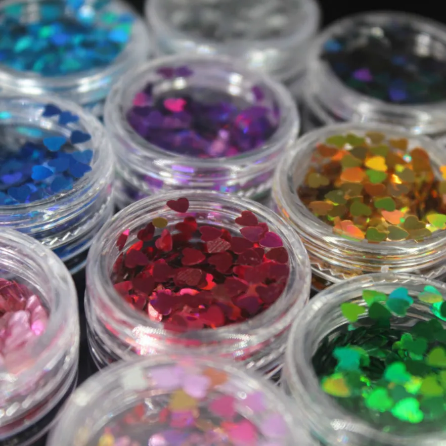 1 коробка цветные блестки акриловая пудра кристалл полимер Типсы для ногтевого