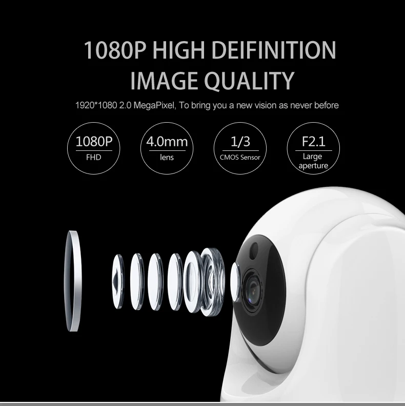 VStarcam 1080P радионяня HD Беспроводная IP камера CCTV WiFi домашняя Камера видеонаблюдения для безопасности iOS/Android двухстороннее аудио c29s