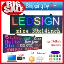 FULL COLOR RGB Programmable Led Signs P10 smd Outdoor led Scrolling Message Display high brightness LED