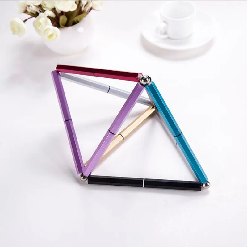 

2pcs Magnetic Magic Gel Pen Decompression And Dazzling Finger Turn Pen Magic Multi Function Puzzle Magnet Magnetic Pen