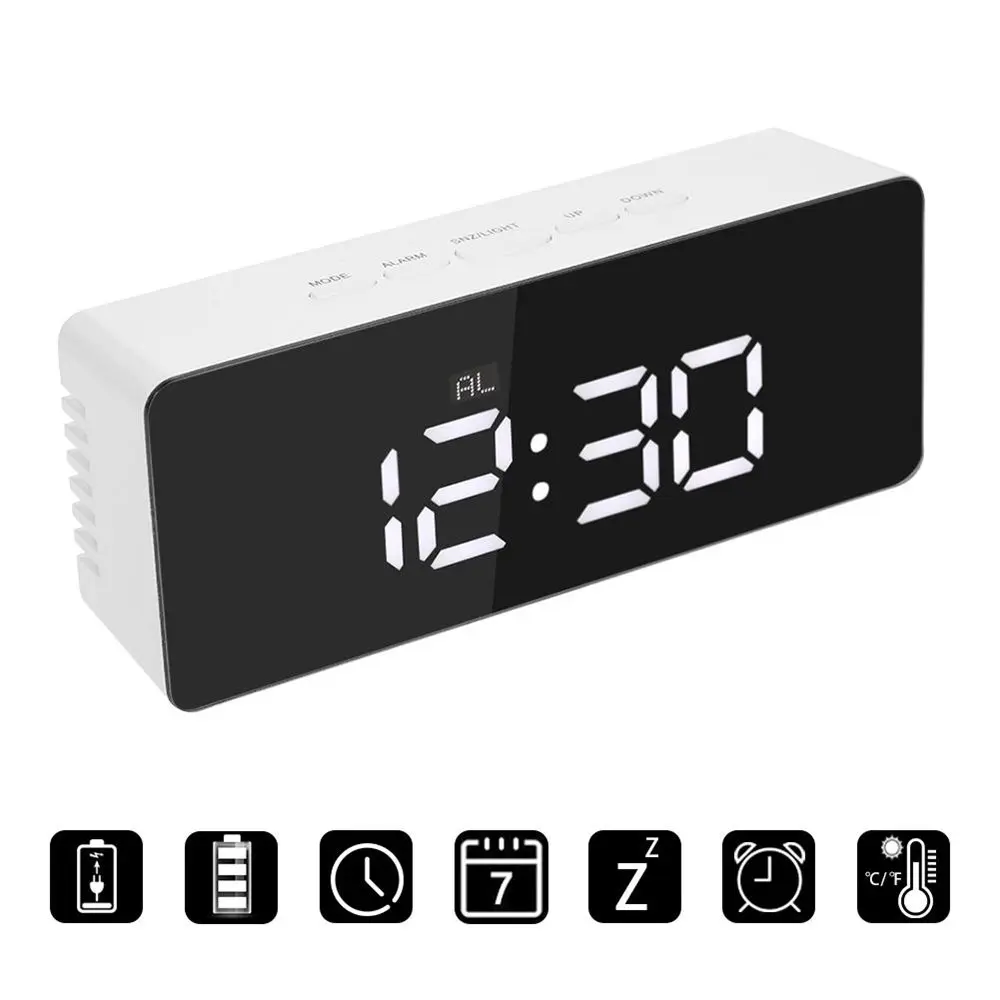Цифровая панель glb. Креативные электронные часы. Часы dt-6506. Цифровой будильник светодиодный с термометром. Multi function mirror electronic clock.