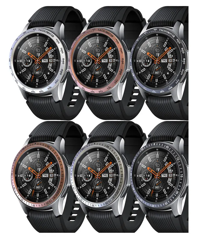 Аксессуары для часов samsung Galaxy watch 46 мм 42 мм gear S3 Frontier/классический ободок кольцо клеющаяся крышка Анти чехол