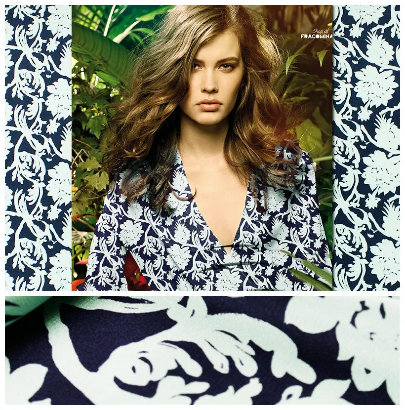 

Digital printing silk fabric summer stretch silk fabric spandex dress fabric silk crepe de chine fabric wholesale silk cloth
