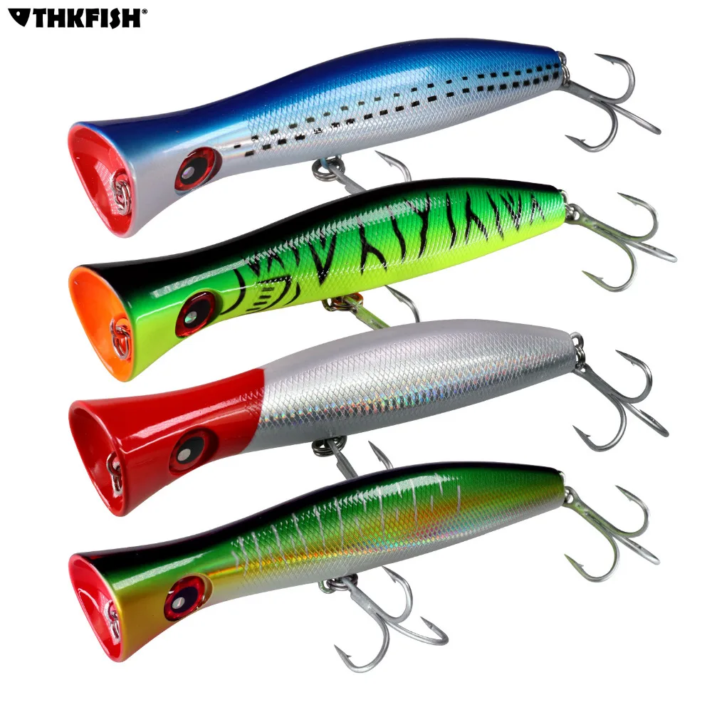 1pcs Fishing Popper Lure 120g 20cm Topwater Fishing Hard Bait Saltwater
