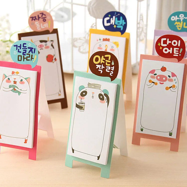 Мини планировщик с животными 6 видов|notepad set|notepad adhesivenotepad case |